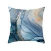 45x45cm Light Luxury Blue Abstract Print Throw Pillow Cover Sofa Cushion  Marble Stripe   Home Decor