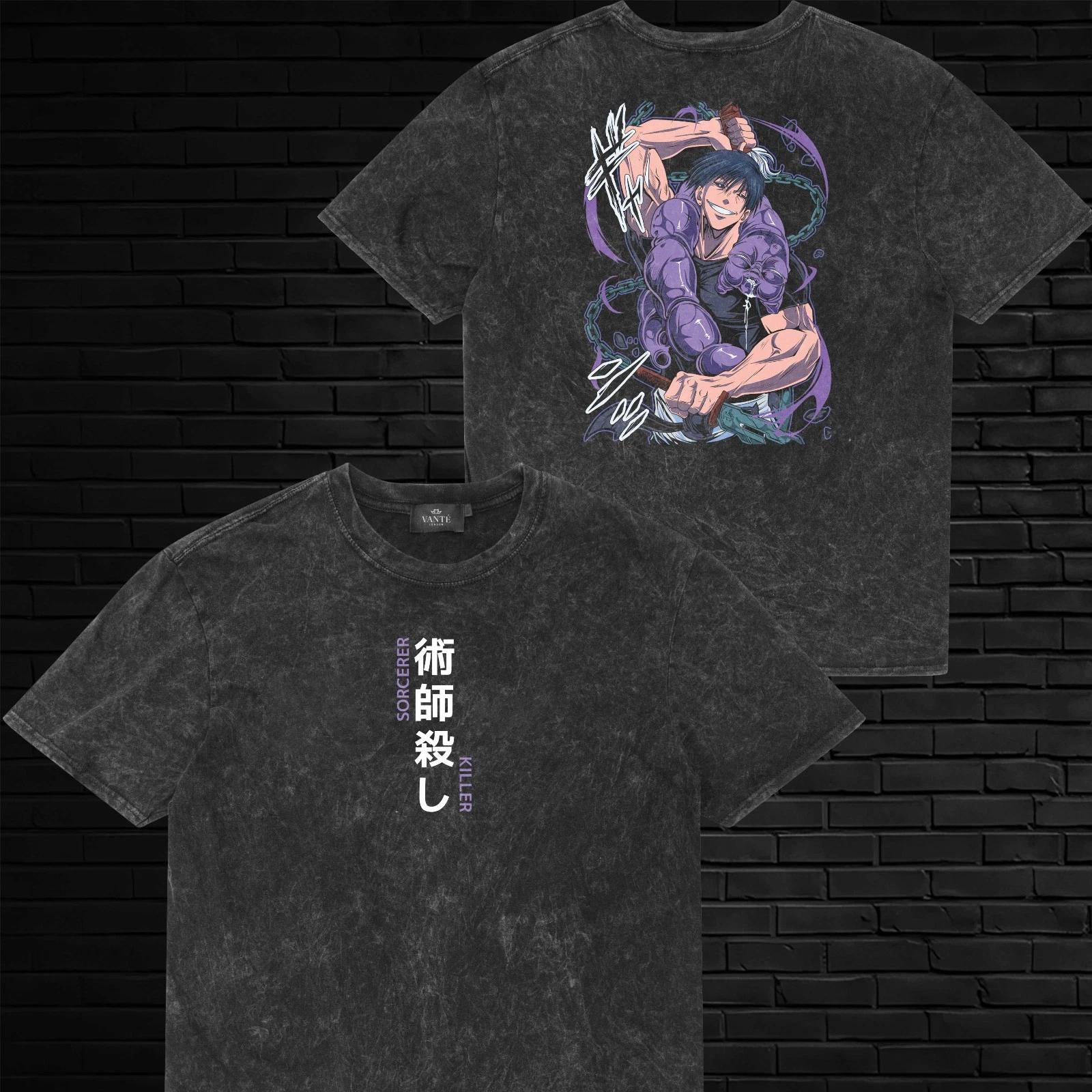 Toji Fushiguro Sorcerer Killer T-Shirt Graphic Tee Mens Unisex Cotton Streetwear M