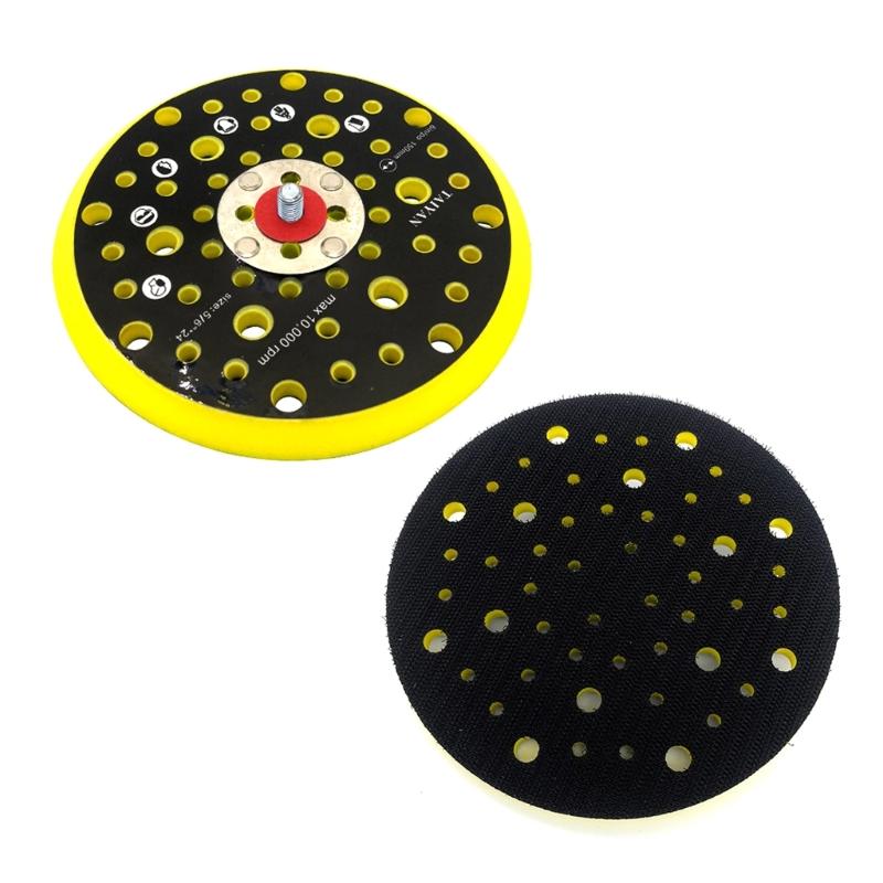 Heat Resistant Heavy Duty 6" Sanding Base Plate 54 Hole Airflow Design Grinder Dust Removal System Suitable for Grinders