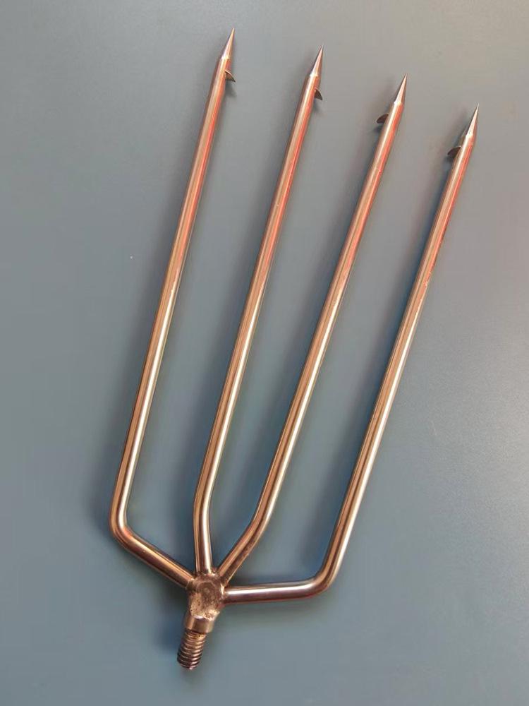 Premium Stainless Steel Fish Spear Set: Telescopic Rod with 4-Prong and 5-Prong Barbed Heads