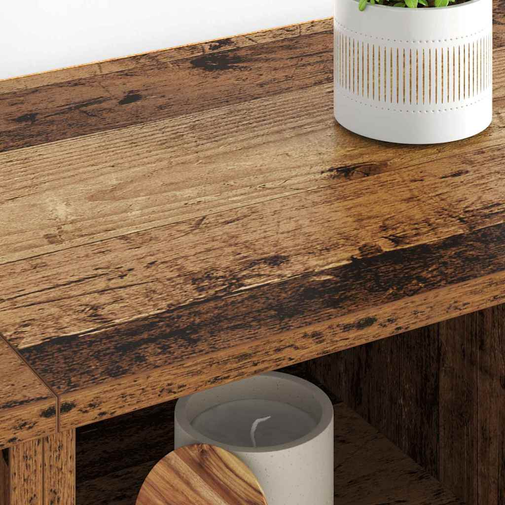 Sideboards 2 Pcs Reclaimed Wood Look 60 X 35 X 70 Cm Particleboard