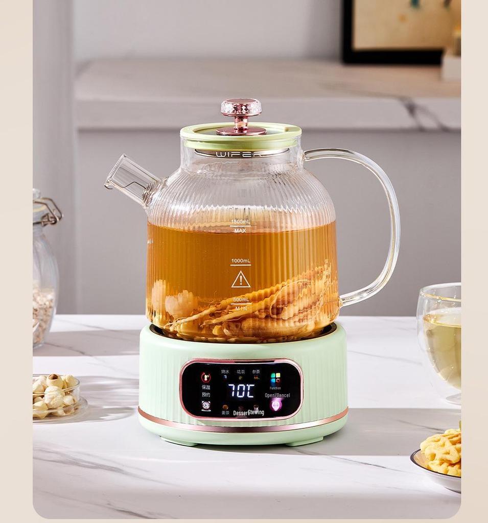 Good Wife All-Glass Multifunctional Tea Maker Kettle for Home or Office