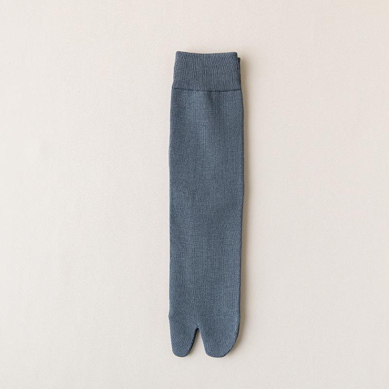 Chaussettes Japonaises Mi-Mollet en Coton Anti-Odeur à Deux Doigts pour Homme (Geta & Design à orteil séparé)