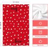 Artoid Mode Red Heart Love Kitchen Towels Dish Towels, 18x26 Inch Anniversary Wedding Farmhouse Decoration Hand Towels Set of 2