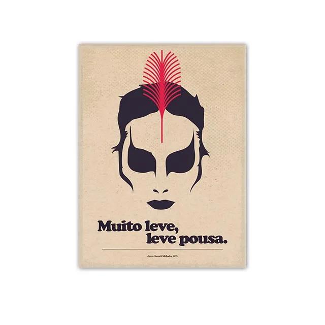Minimalist Posters by Great Brazilian Artists Classics Brazilian Popular Music Canvas Painting Wall Art Singer Picitures Prints
