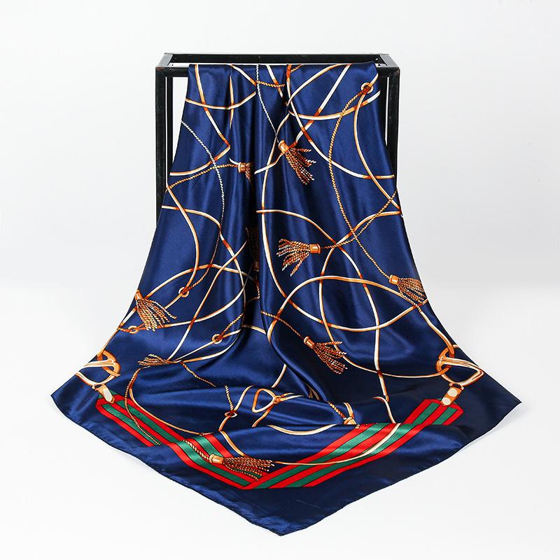 90 Large Square Scarves, Silk Scarves, Women'S Imitation Silk Fashion Shirts, Small Square Scarves, Mother Scarves.