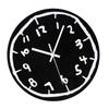 Modern Acrylic Wall Clock with Playful Graffiti Numbers Decorative Clock for Living Room or Bedroom