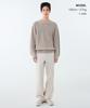 MUSINSA STANDARD Cotton Ribbed Crew Neck Knit [Oatmeal]