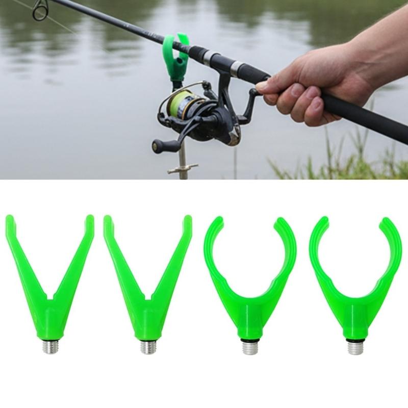 12pcs Carp Fishing Rod Rest Head Grip Nonslip Fishing Rod Stand Replacement Plastic Carp Fishing Rod Rest Head