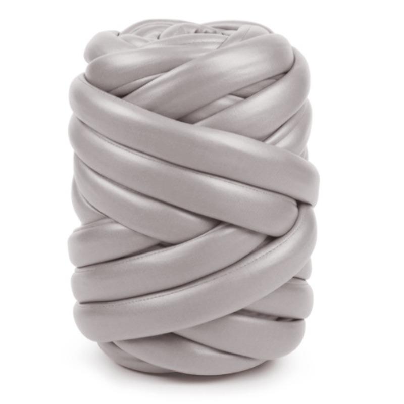 500g Roll Matte Nappa Faux Leather Yarn 2.5cm Chunky Iceland Core Thick Soft Yarn Handmade DIY Bag Knitting Materials