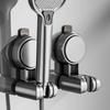 Suction cup shower bracket bathroom household fixed artifact non-punching shower head base, adjustable movement