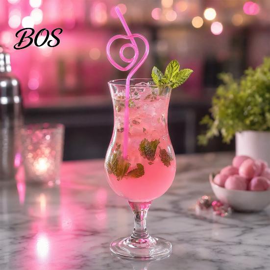 Ultra-long Curved Straws 10PCS PET Straws, Reusable Creative Shapes Fun Plastic for Kids Adults Party Games Smoothies Juice Drinks Drinking