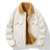 2025 Men's Corduroy Jacket with Lambswool Lining - High-Quality Autumn/Winter Coat