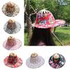 Hat for Traveling Adjustable Hat to Handheld Folding Fan Foldable Bamboo Hat and Fan Summer Beach Foldable Hat and Fan