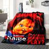 Chucky Doll Four Seasons Blanket Customized With Your Name Lightweight And Warm Perfect Gift For Home Office Camping Sofa Travel Beach Multiple Sizes