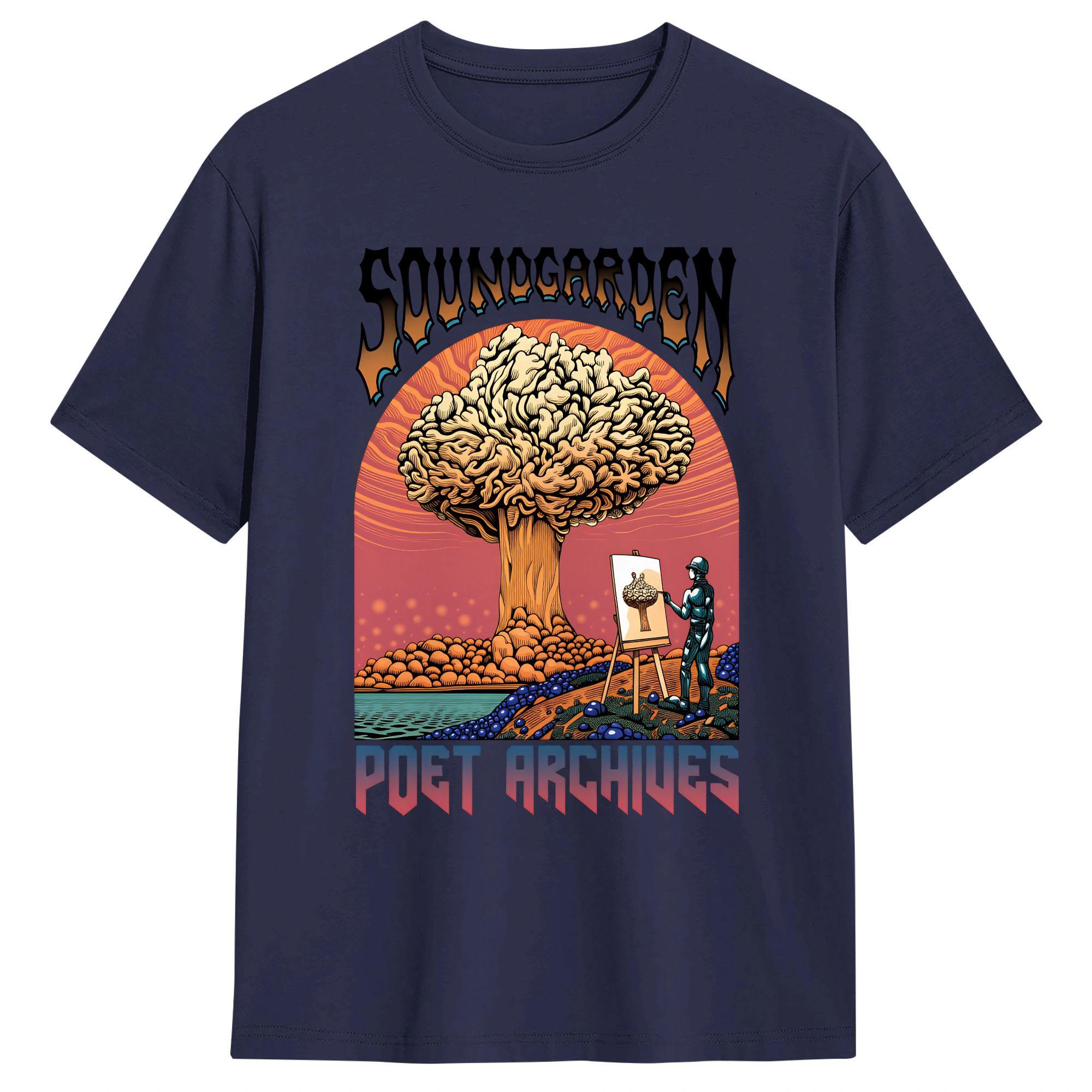

Soundgarden Rock Band TShirt Summer Cotton T Shirts For Men Harajuku Casual Tshirt Short Sleeve Classic Tops 4XL