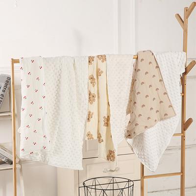 Autumu And Winter  Baby Soft Doudou Velvet Swaddle Blanket Kids Breathable Cute Bathrobe Air Condition Cover Blanket