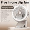 Portable Clip Fan Desktop Fan Ceiling Fan Rechargeable Air Circulating Fan Outdoor Fan Night Light Fan Camping Fan