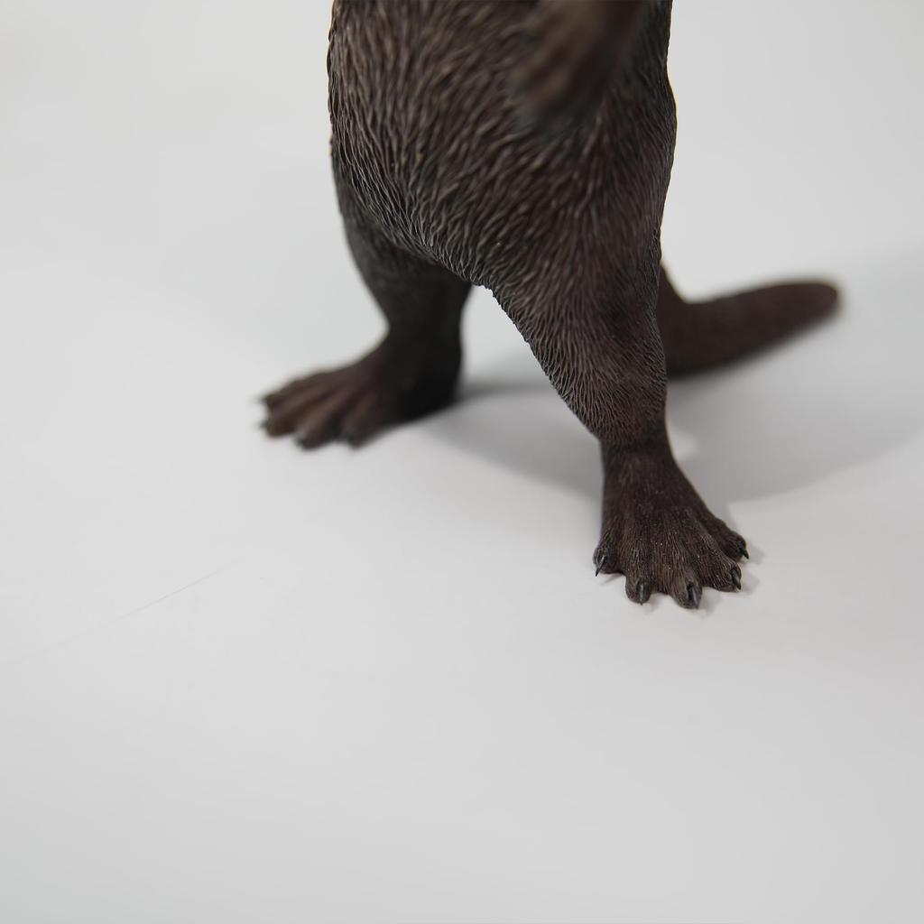 JXK Otter Otter Figure Statue Miniature Fox Resin Model Desk Accessory Decoration Birthday Gift Painted Finished Product