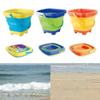 Soft Plastic Folding Bucket Portable Summer Beach Water Toy Telescopic Bucket