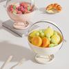 Elegant Fruit & Snack Bowl with Drainage - Perfect for Living Room Decor and Storing Dried Fruits & Candy