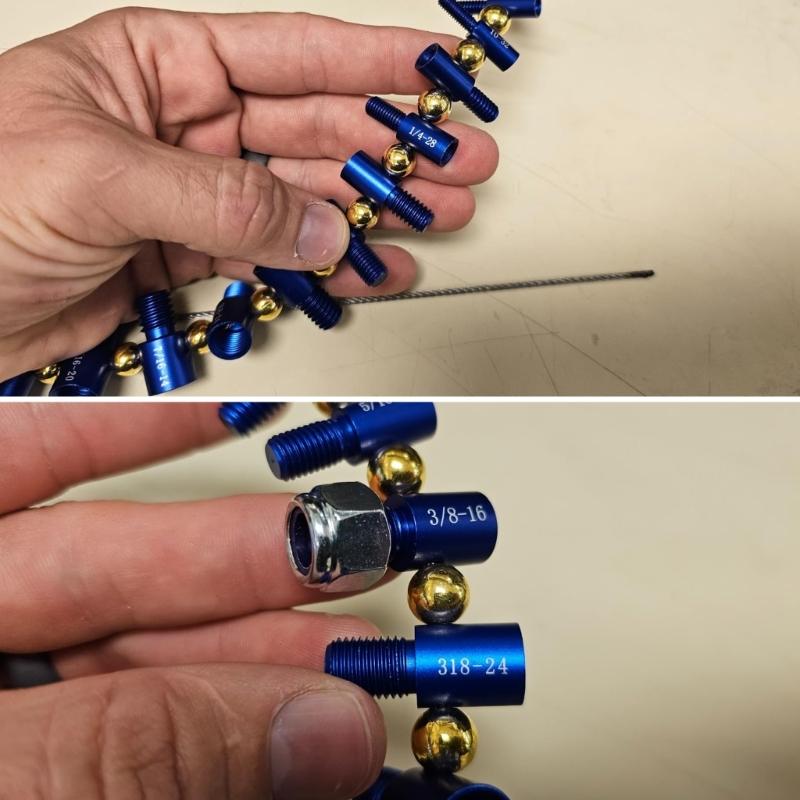 Detachable Nut and Bolt Size Gauge Nut and Bolt Thread Checker Thread Tester Bolt Nut Screw Checking Tool Thread Gauge