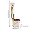 1/12 Scale Ceramic Mini Toilet For Dollhouse Bathroom Accessory Realistic Miniature Furniture Model