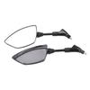 Pair Motorcycle Rear View Mirror 360 Degree Rotation Convex Glass Universal for Scooters ATVs with 8mm Base