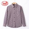 Langsaha Women's Loose-Fit Plaid Long-Sleeve Casual Shirt
