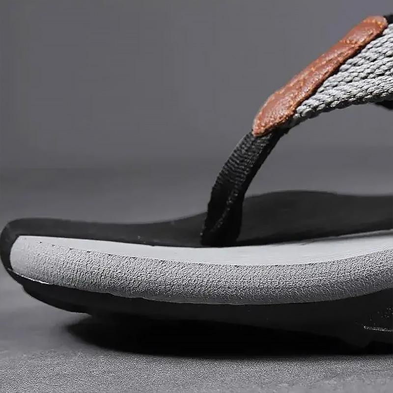 Fashion Men's Flip Flops Casual Beach Shoes Large Size Men Sandals Summer Leisure Anti Slip Leisure Anti Slip