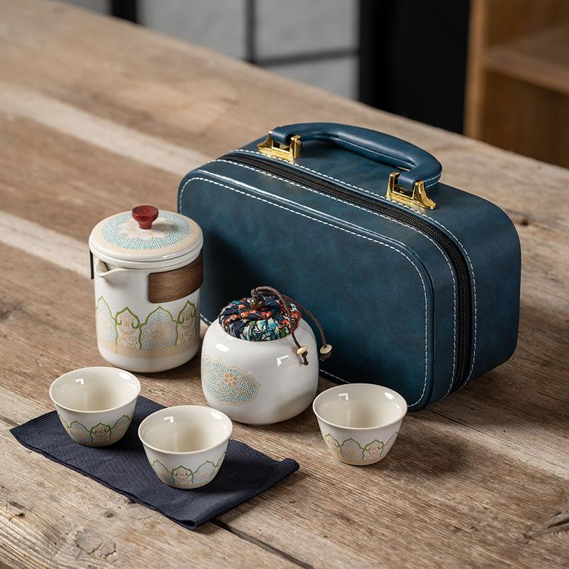 Travel Tea Set, Convenient Kung Fu Tea Set Set, Outdoor Kuaike Cup, Holiday Company Business Gift
