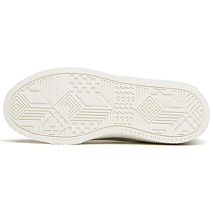 Anta Life Collection Abrasion Resistant Breathable Low top Skateboard Shoes Women's White Gray 922148031-1