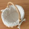 Picnic Basket Rattan Storage Serving Basket,Rustic Wicker Woven Hamper for