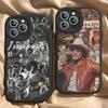 B-Bruno M-Mars Singer Leather Phone Case For IPhone 16 16e 15 14 13 12 11 Pro Max Plus Mini Cover