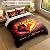 Bettwäsche-Set 1 Bettbezug 2 Kissenbezüge Watford FC Aufdruck Weiche Bettwäsche Schlafzimmer Dekor