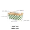 European-Style Ceramic Butter Dish with Lid - Cheese Storage Box for Fresh-Keeping In Kitchen
