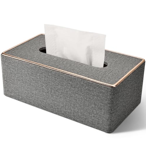 Richblue Tissue Case, Stylish Tissue Box, Tissue Cover, Premium PU Leather, Interior Dimensions: Approx. W23.5 X D12 X H8cm, Paper Towel Case, Tissue