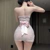 Sex Underwear Sexy Hip Wrap Uniform Tube Top Embroidery Print Perspective Kimono Suit Hot Girl Backless Cute