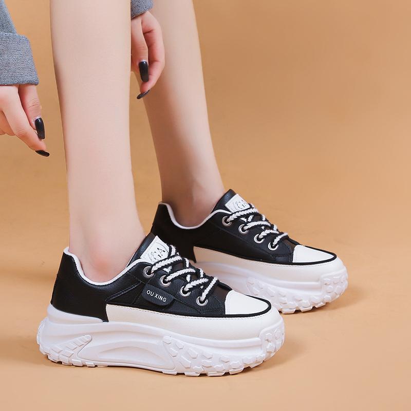 NEW Retro Women Shoes Spring Platform Shoes Casual Sneakers Versatile Fashion Designer Shoes High Quality Women Sneakers