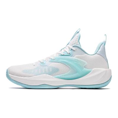 Light Cavalry 9 Shock Absorbing Non-Slip Wear-Resistant Low-Top Basketball Shoes Men Sneakers White Gray Blue 112421610-1