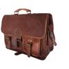 Men's Genuine Vintage Brown Leather Messenger Bag Shoulder Laptop Briefcase