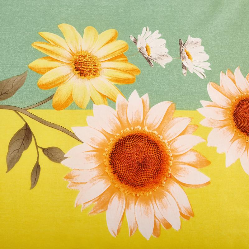 Sunflower Flowers Cotton Duvet Cover Printed Quilt Cover with Zipper Single Double Queen King Comforter Blanket Case Textile 1pc