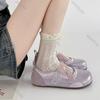 Fashion Summer Fashion Ballet Style Single Shoes Girls Shallow Mouth Round Toe Casual Flats Fashion Cross Tied Comfortable Flat Shoes