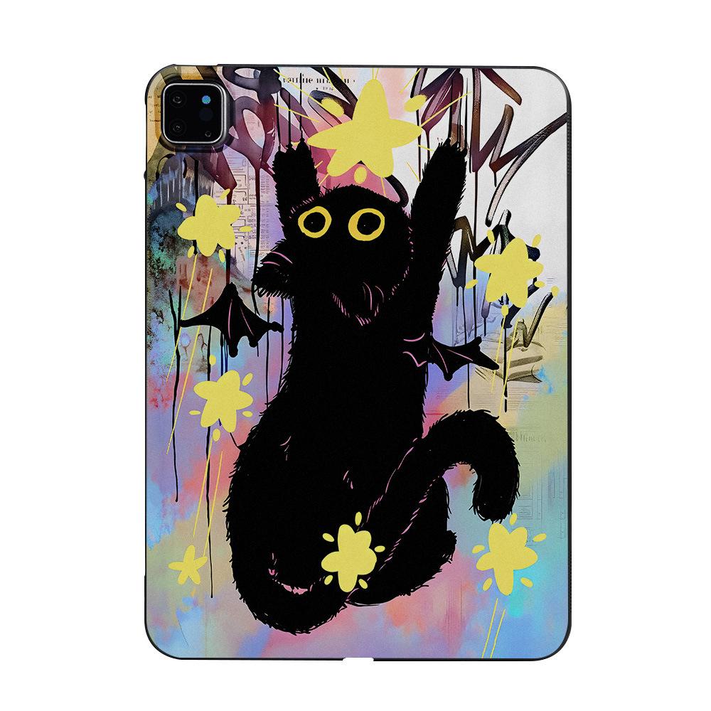 Applicable To Star Black Cat Apple iPad 11-inch Protective Case Xiaomi Pad 6 Soft Case Samsung Tab S7 Light and Thin