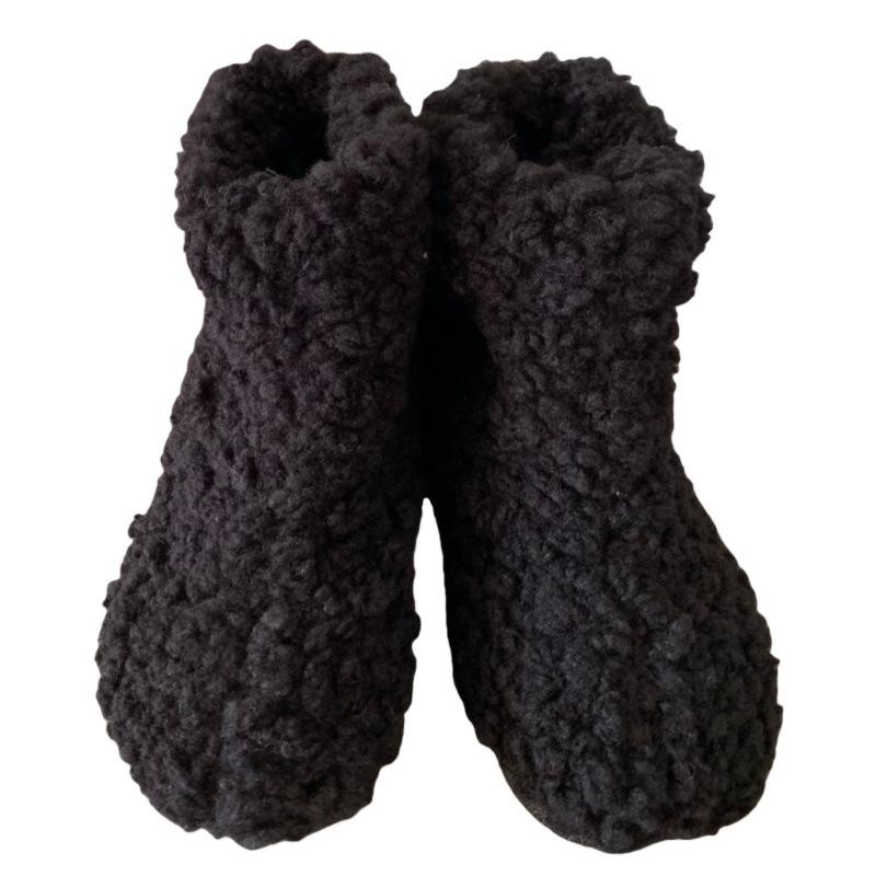Warm fleece milk fufu~ Korean gentle fairy snow boots winter fleece thickened warm short fluffy shoes boots