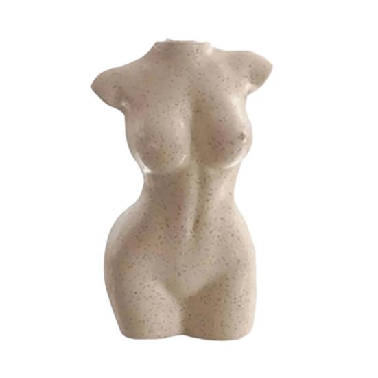 Yousheng Vase Ornament, Women Figure Shape Vase for Flower Arrangement Decoration, Bedroom Living Room Balcony Garden Windowsill Home
