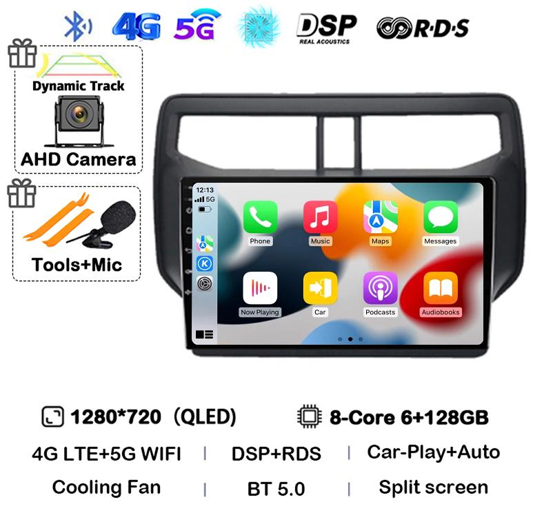 Android 14 Auto Car Radio For Toyota Rush Daihatsu Terios 2017 2018 2019 2020 Multimedia GPS Navigation Stereo Player Head Unit