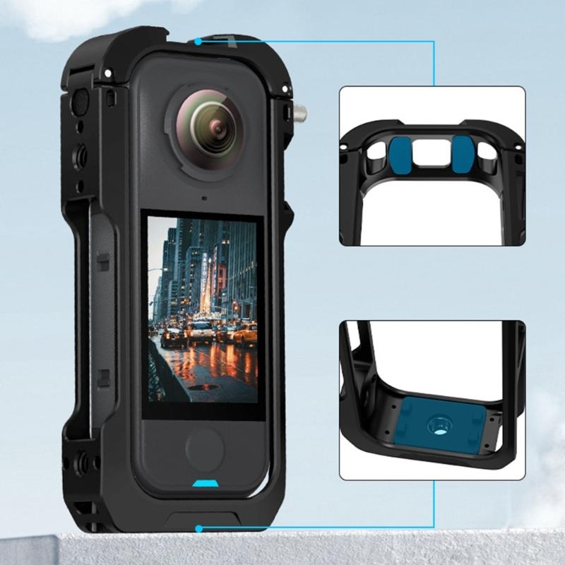 Aluminum Quick Release Cage For X4 Air Action Camera Mount With Cold Shoe Full Protective Frame Case Accessories