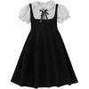 Girls' Fashionable Dress - Summer Children's Princess Black Polka Dot Dress