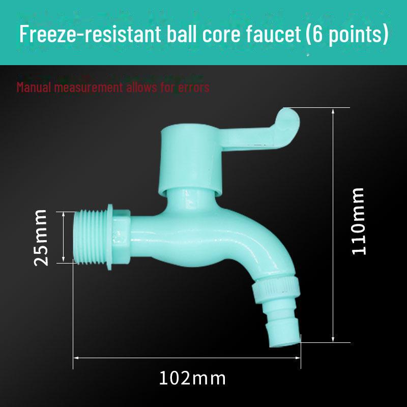 Plastic Quick-Open Freeze-Resistant Faucet Valve for Washing Machine - Large Flow Switch and Plumbing Parts